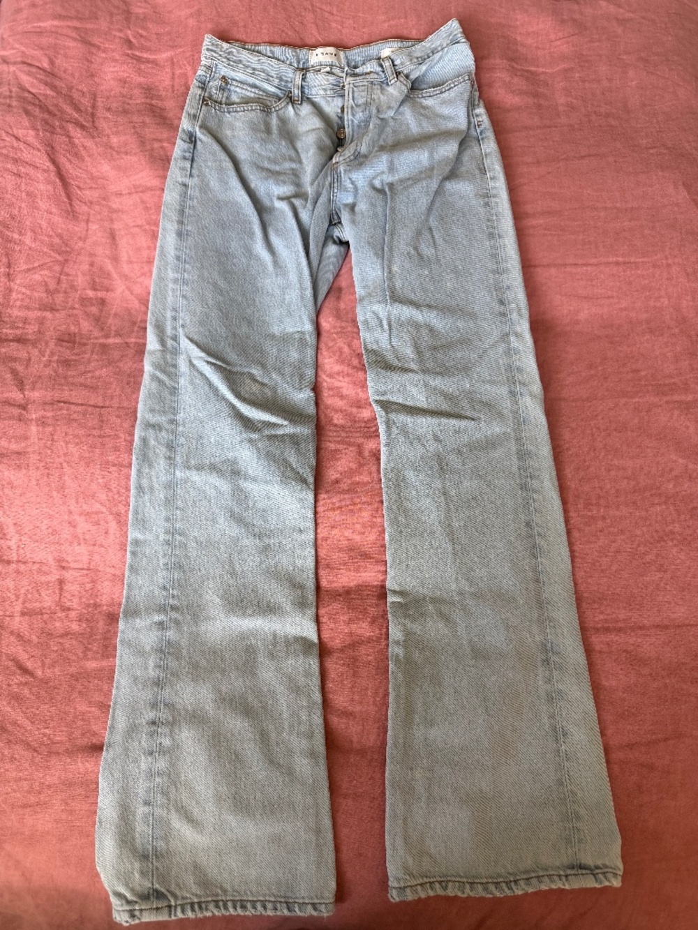 FRAME - The Vertical High Waist Relaxed Straight Leg Jeans